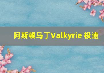 阿斯顿马丁Valkyrie 极速